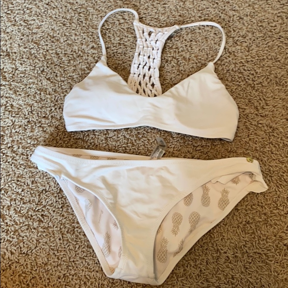 White swimsuit